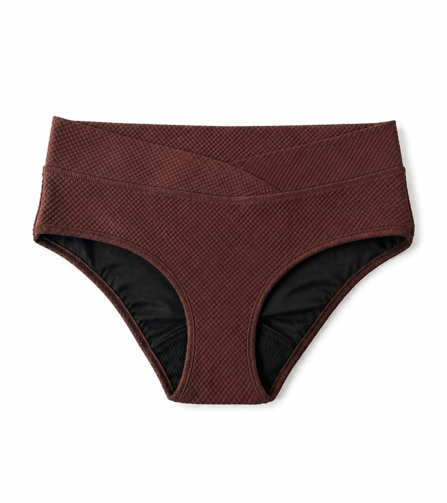Period swimwear - Waffle - Classic - Brown - Image 4