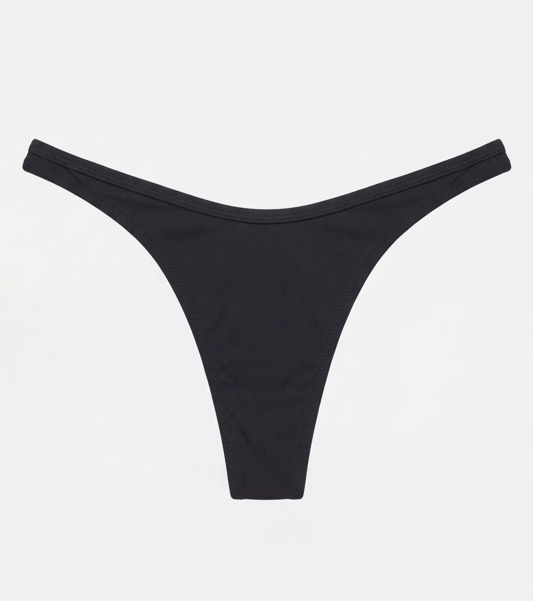 Swimwear - Thong - Black - Image 3